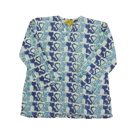 Roberta Roller Rabbit Girls White | Blue Cats Cover-up size: 12 Months - Picture 2 of 2